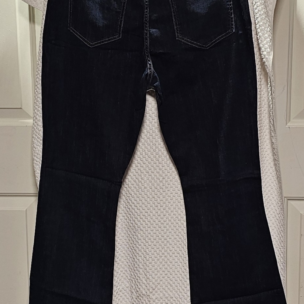 Banana Republic High Rise Curvy Fit Flare leg dark blue Jeans